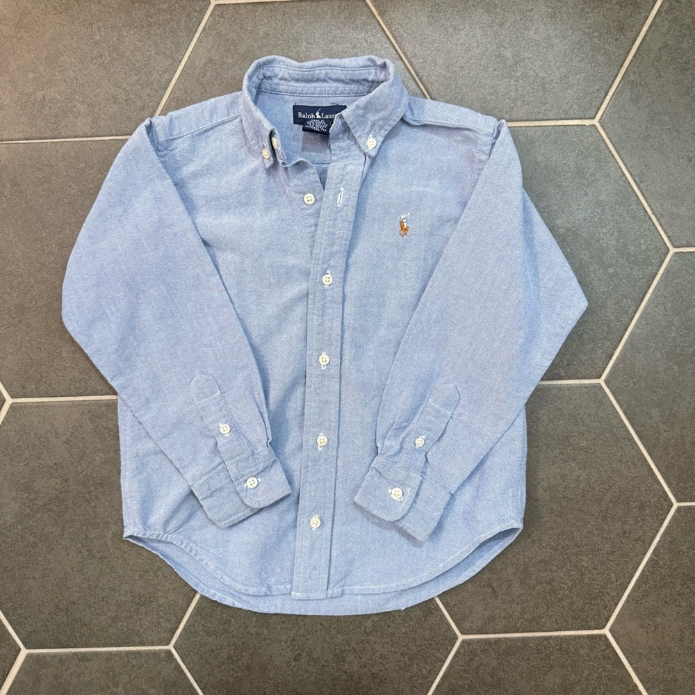 Ralph Lauren Classic Oxford Light Blue Button-Down Shirt Boys